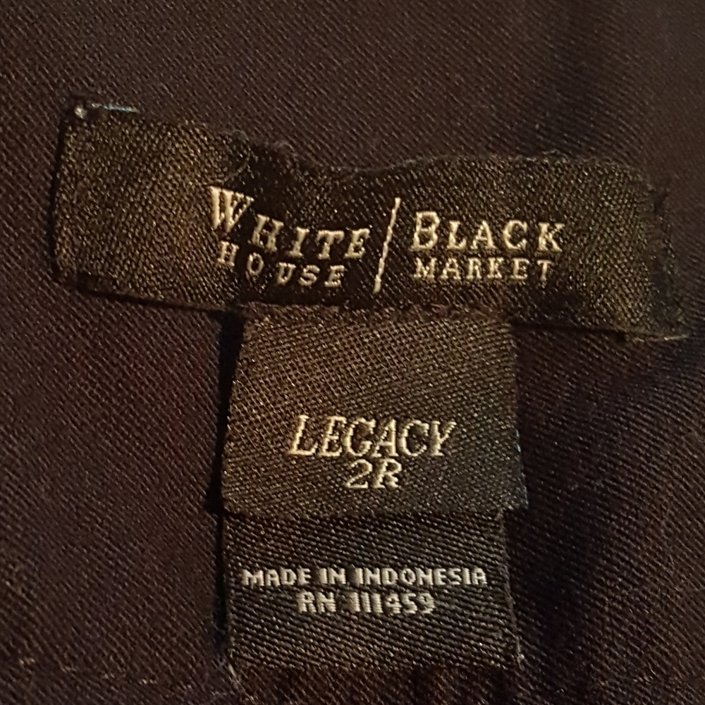 ✨EUC!! WHBM Black LEGACY Pants Size 2✨ - Picture 2 of 7